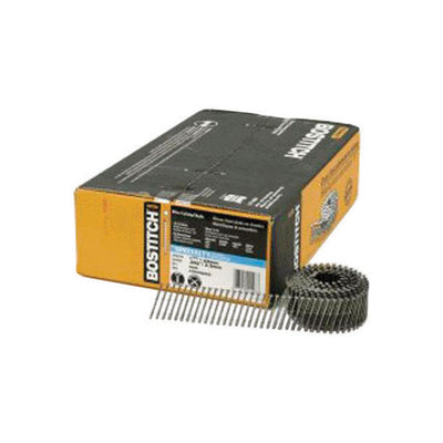 Bostitch 2-1/2 in. L X 16 Ga. Wire Coil Stainless Steel Siding Nails 15 deg 3,600 pk