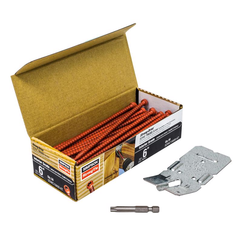 Simpson Strong-Tie Strong-Drive No. 9 Sizes X 6 in. L Star Truss Head Standard Structural Screws