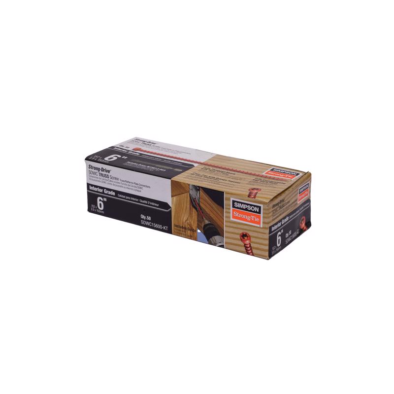 Simpson Strong-Tie Strong-Drive No. 9 Sizes X 6 in. L Star Truss Head Standard Structural Screws