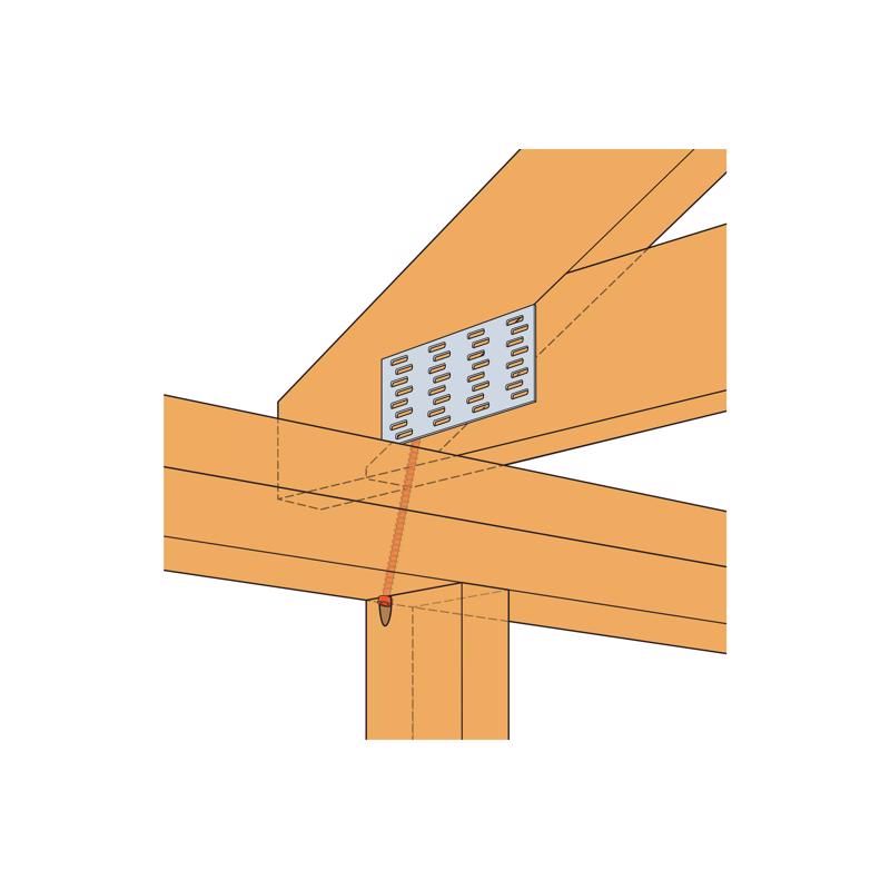Simpson Strong-Tie Strong-Drive No. 9 Sizes X 6 in. L Star Truss Head Standard Structural Screws