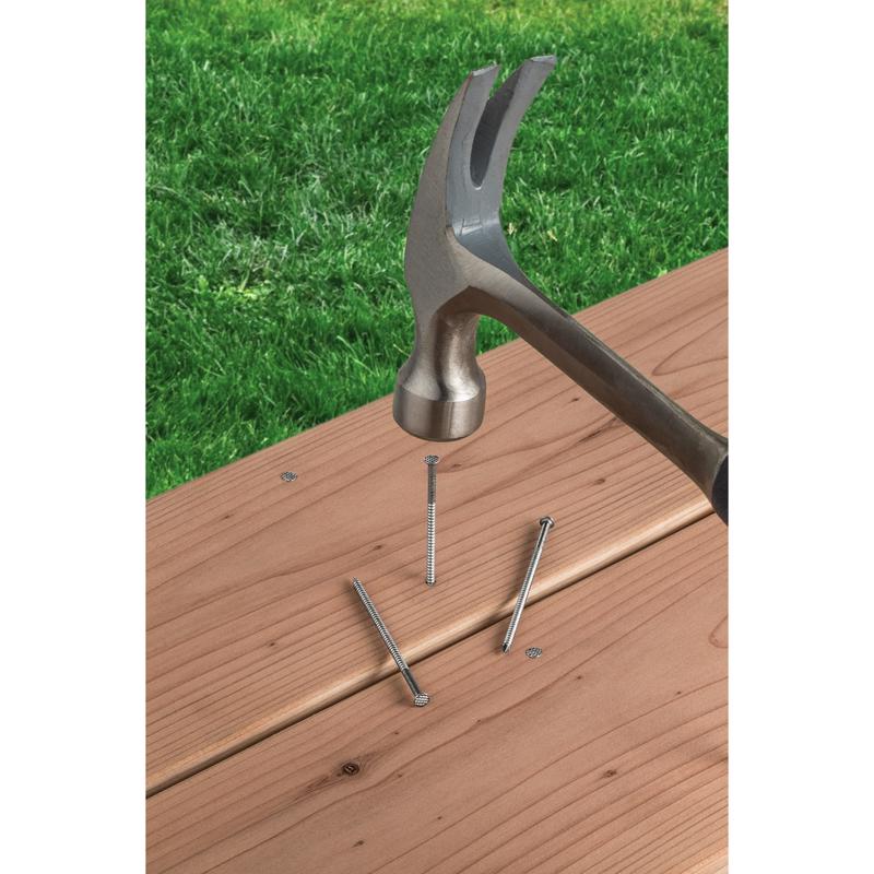 Simpson Strong-Tie 10D 3 in. Deck Coated Stainless Steel Nail Round Head 1 lb