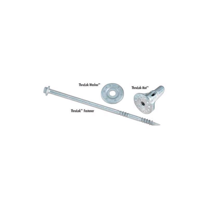 FastenMaster ThruLok No. 14 each X 7 in. L Hex Galvanized Coarse Wood Screws