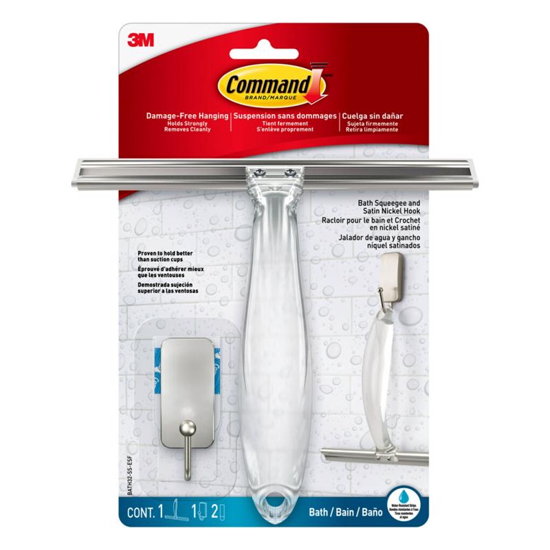 3M Command Small Metal Bath Squeegee