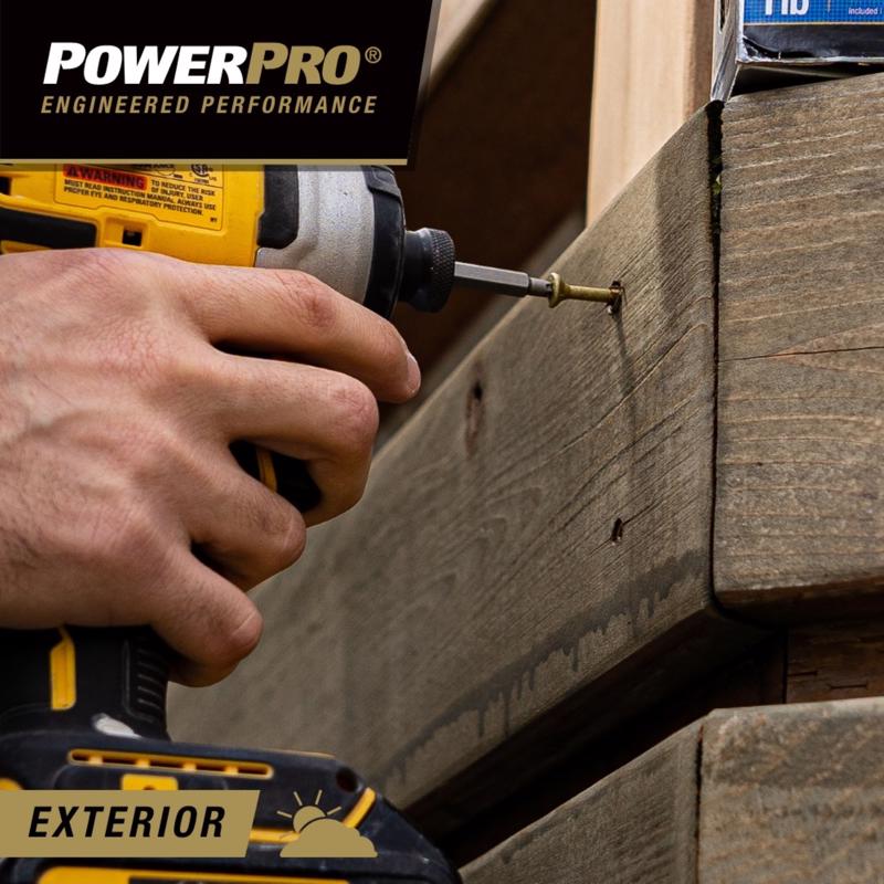 HILLMAN Power Pro No. 8 in. X 1-3/4 in. L Bronze Star Flat Head Premium Deck Screws 5 lb 803 pk