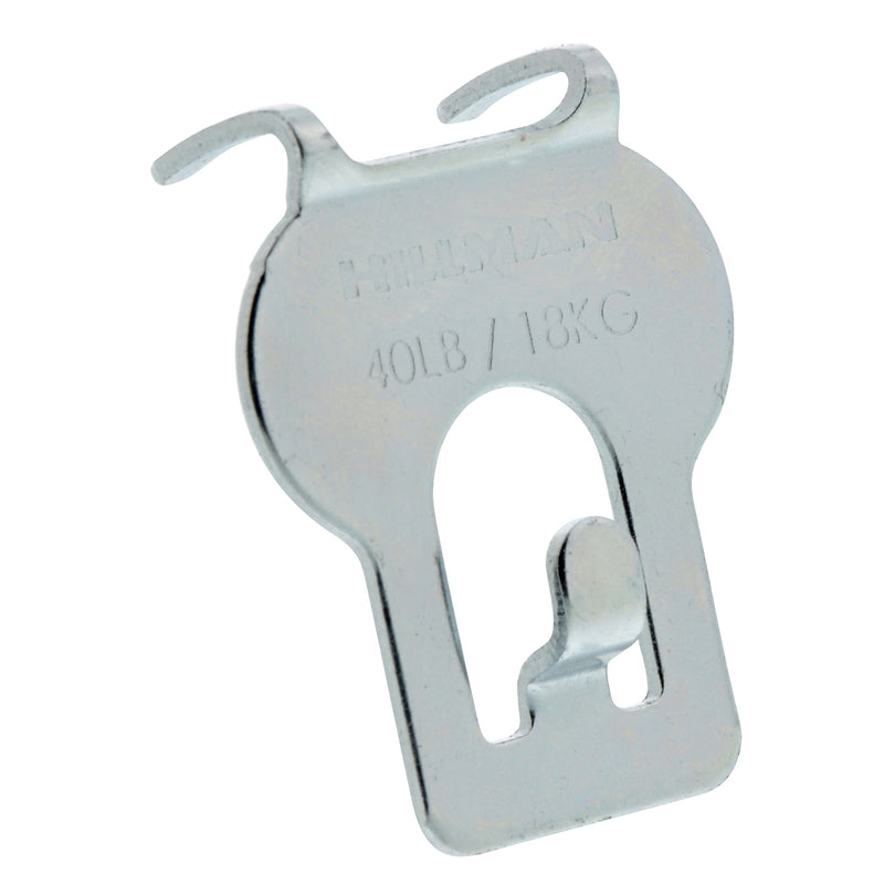 HILLMAN High & Mighty Steel-Plated Gray Hanger Picture Hanger 40 lb 2 pc
