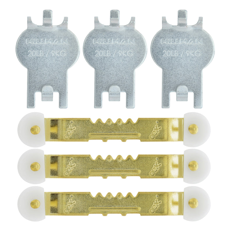 HILLMAN High & Mighty Steel-Plated Gray Hanger Picture Hanging Kit 20 lb 6 pk