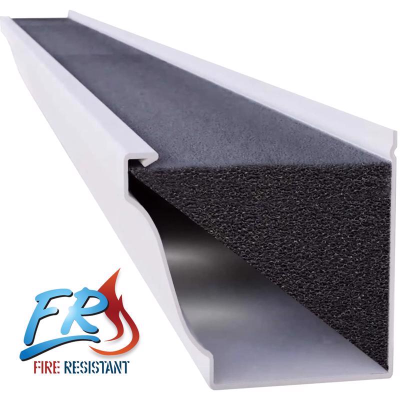 GutterFoam FR 5 in. W X 48 in. L Black Polyether Outdoor Foam Gutter Guard