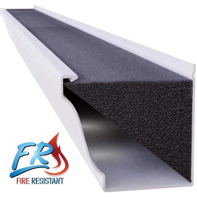 GutterFoam FR 5 in. W X 48 in. L Black Polyether Outdoor Foam Gutter Guard
