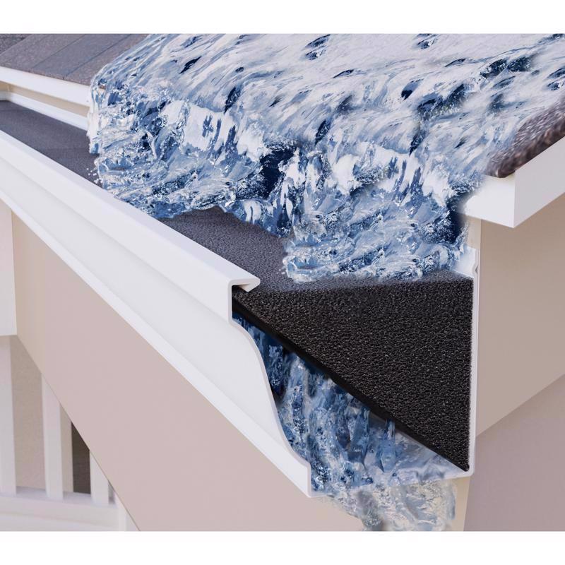 GutterFoam FR 5 in. W X 48 in. L Black Polyether Outdoor Foam Gutter Guard