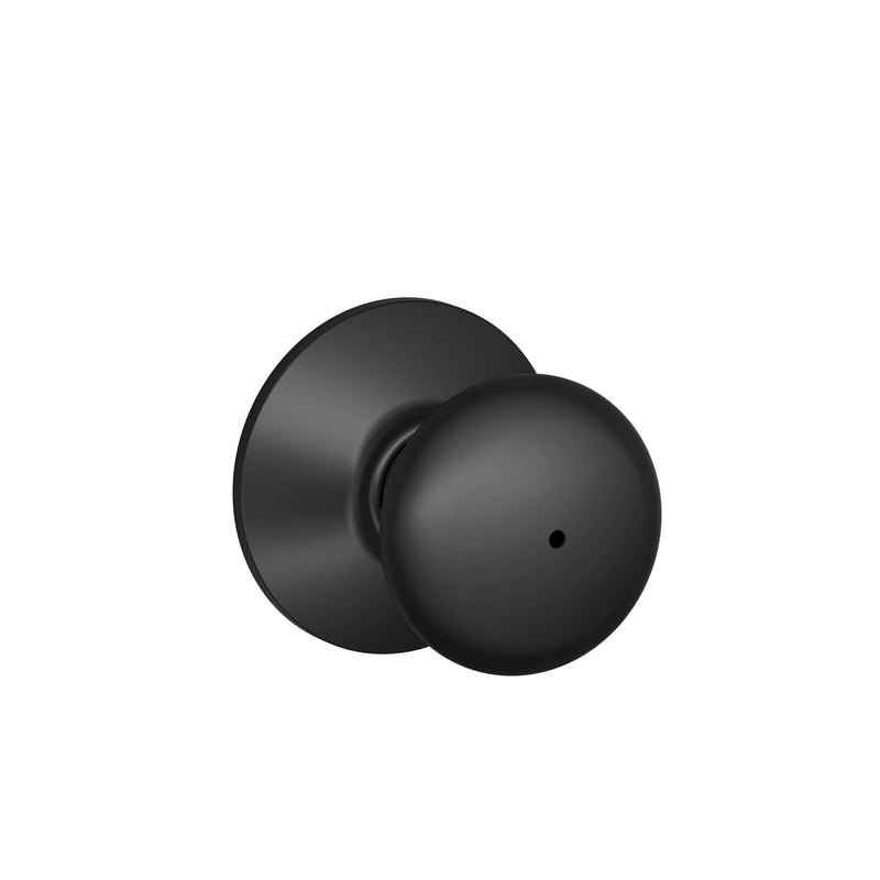 Schlage Plymouth Classic Matte Black Privacy Knob Right or Left Handed