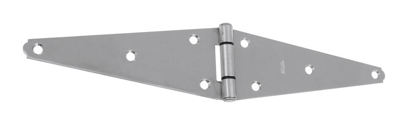 National Hardware 8 in. W X 8 in. L Stainless Steel Stainless Steel Heavy Duty Strap Hinge