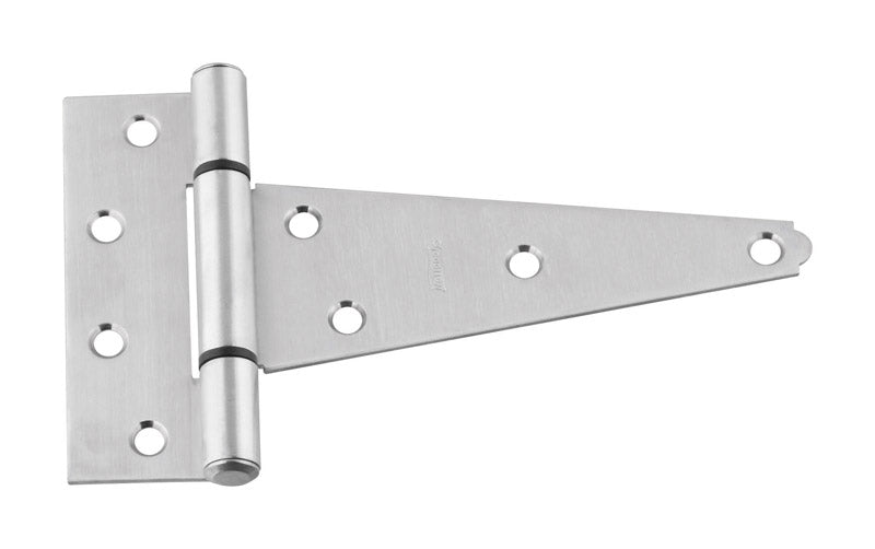National Hardware 6 in. W X 6 in. L Silver Stainless Steel Heavy Duty T Hinge