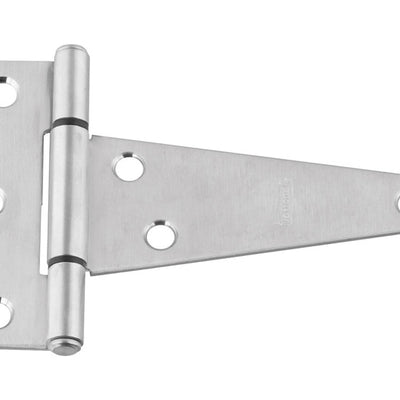 National Hardware 4 in. W X 4 in. L Silver Stainless Steel Heavy Duty T Hinge