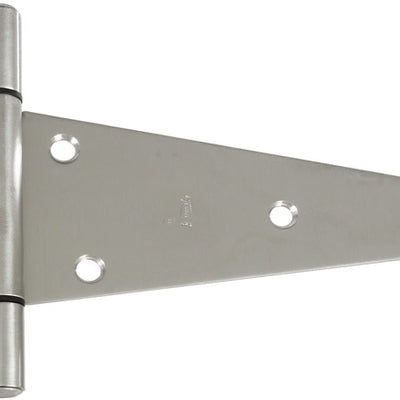 National Hardware 10 in. W X 10 in. L Stainless Steel Stainless Steel Heavy Duty T Hinge