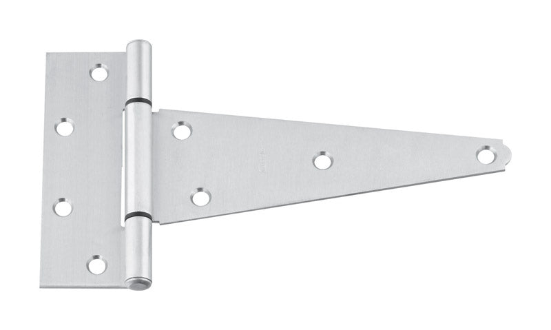 National Hardware 8 in. W X 8 in. L Stainless Steel Silver Stainless Steel Heavy Duty T Hinge