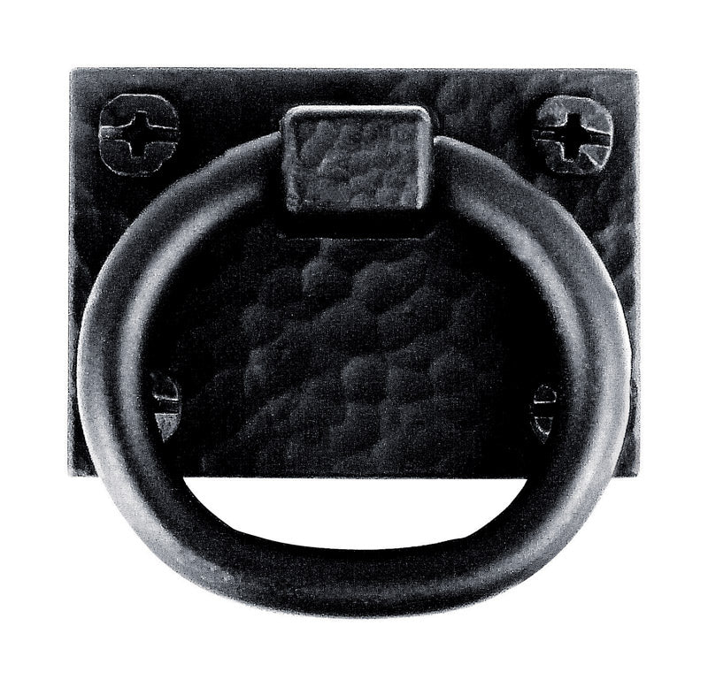 Acorn Ring Pull Square Cabinet Pull Ring Iron Black Black
