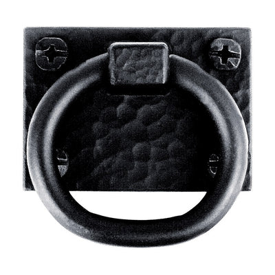 Acorn Ring Pull Square Cabinet Pull Ring Iron Black Black