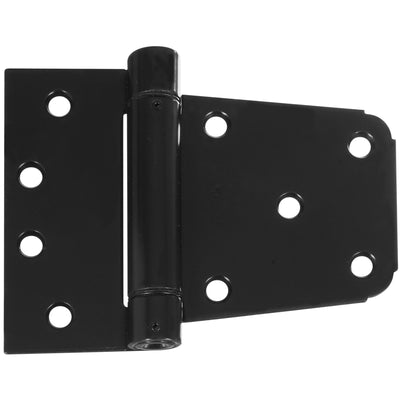 National Hardware 3.5 in. L Black Steel Extra Heavy Auto-Close Gate Hinge Set