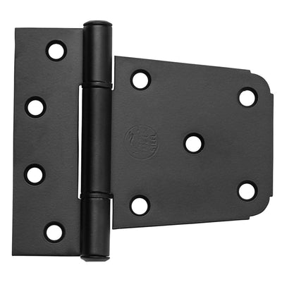 National Hardware 3-1/2 in. L Matte Black Stainless Steel Extra Heavy Gate Hinge