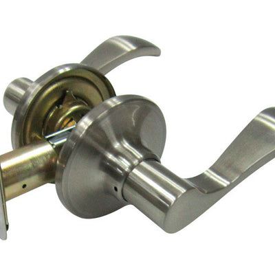 Faultless Naples Lever Satin Nickel Passage Lever Right or Left Handed