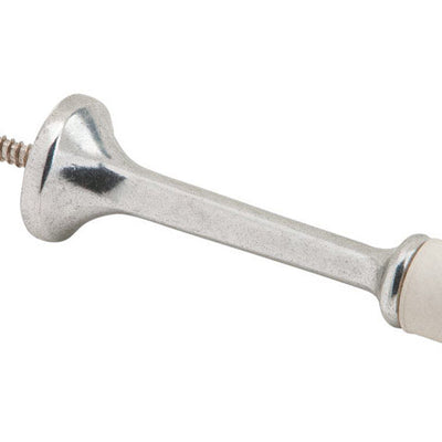 Ives 3-1/8 in. W X 7/8 in. L Aluminum Metallic Door Stop Mounts to wall