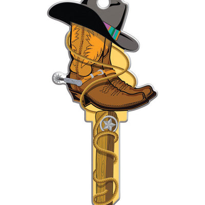 Lucky Line Key Shapes Cowboy House Key Blank 68 SC1 Single For Schlage Locks