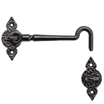 National Hardware 6 in. L Black Steel Gate Hook