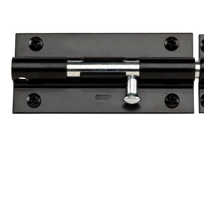 National Hardware 8 in. L Black Steel Heavy Duty Barrel Bolt