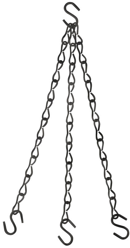 National Hardware Black Steel 18 in. H Decorative Chains