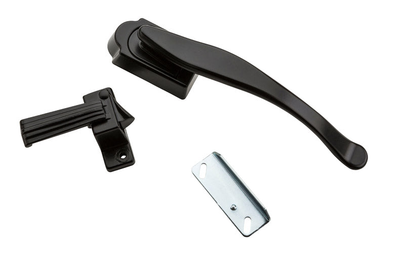 National Hardware Matte Black Zinc Lever Latches