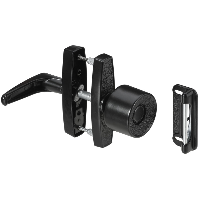National Hardware Matte Black Zinc Universal Knob Latch