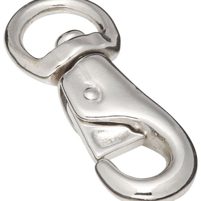 National Hardware 1 in. D X 4-1/8 in. L Nickel-Plated Iron Cattle Snaps 250 lb
