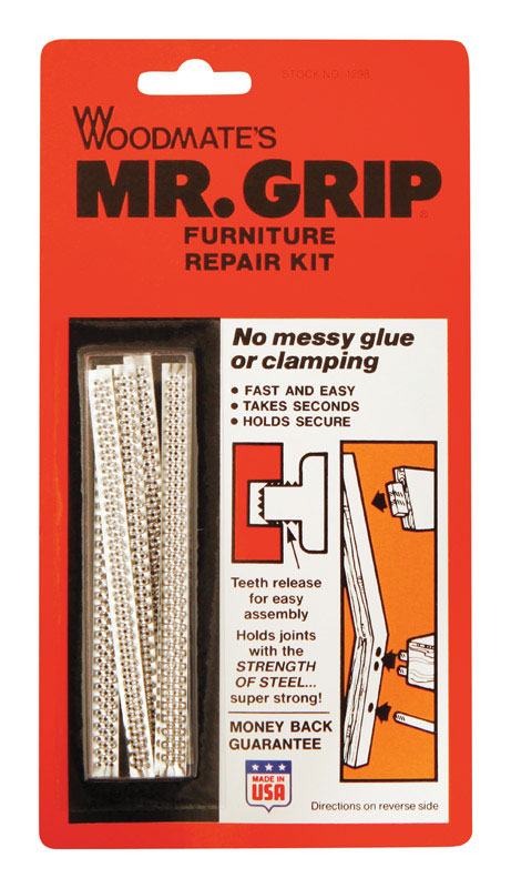 Woodmate's Mr. Grip 1/2 in. D X 4 in. L Steel Screw Hole Repair Kit