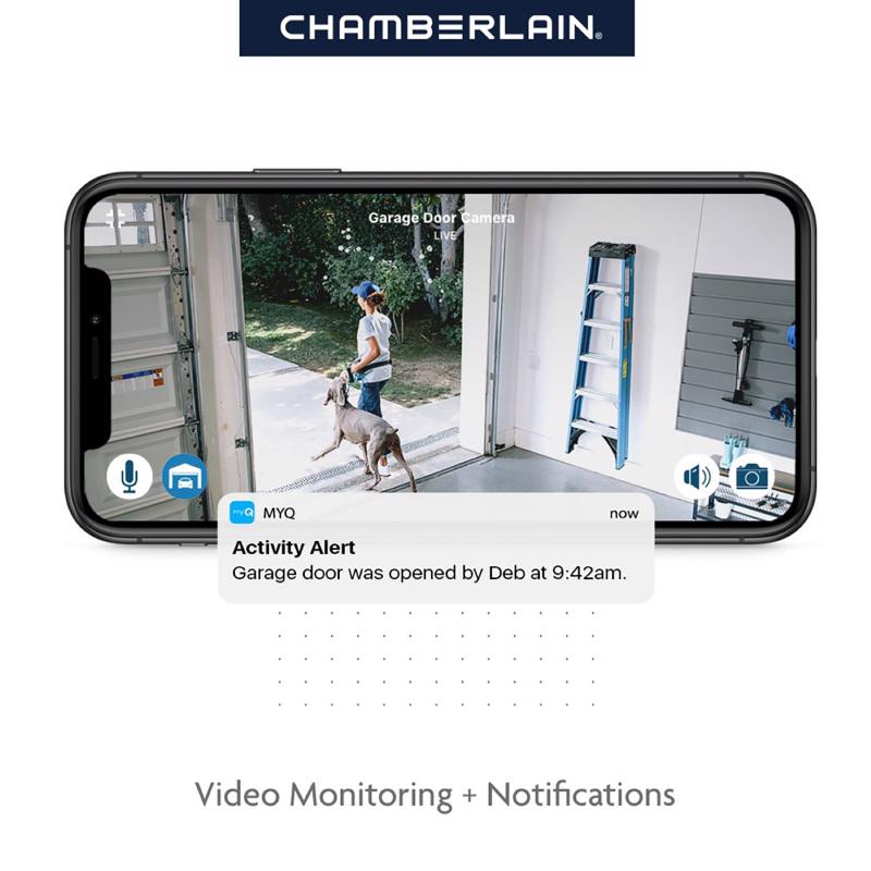 Chamberlain Secure View 1.25 HP Belt Drive WiFi Compatible Smart-Enabled Garage Door Opener