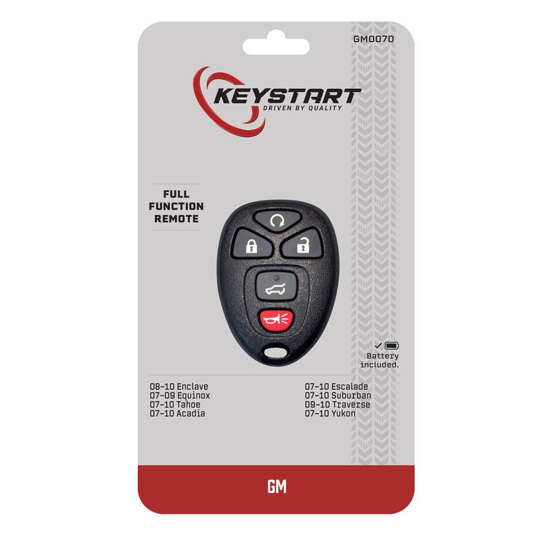 KeyStart GM007 Self Programmable Remote Automotive Remote HD Key Remote Only For General Motors