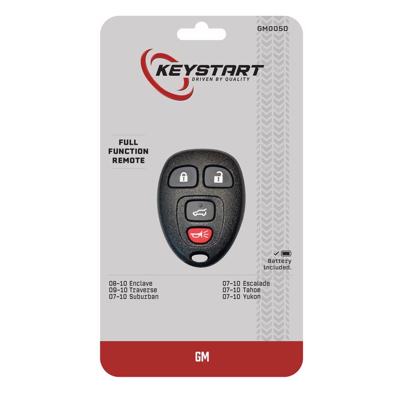 KeyStart GM005 Self Programmable Remote Automotive Remote HD Key Remote Only For General Motors