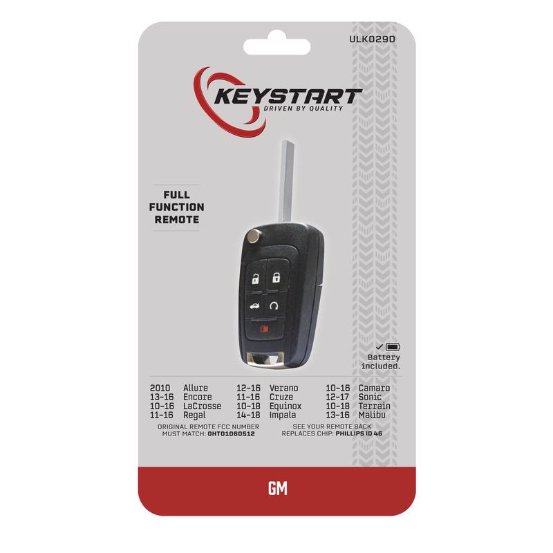 KeyStart ULK029 Advanced Security Automotive Flip Key Sidewinder Blade For General Motors