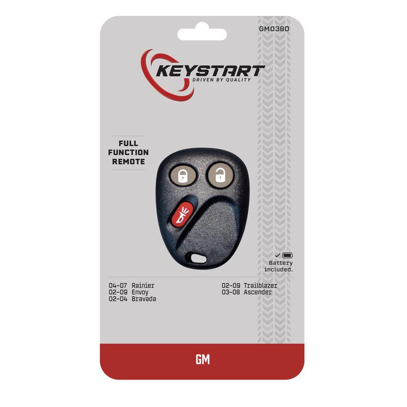 KeyStart GM038 Self Programmable Remote Automotive Remote HD Key Remote Only For General Motors