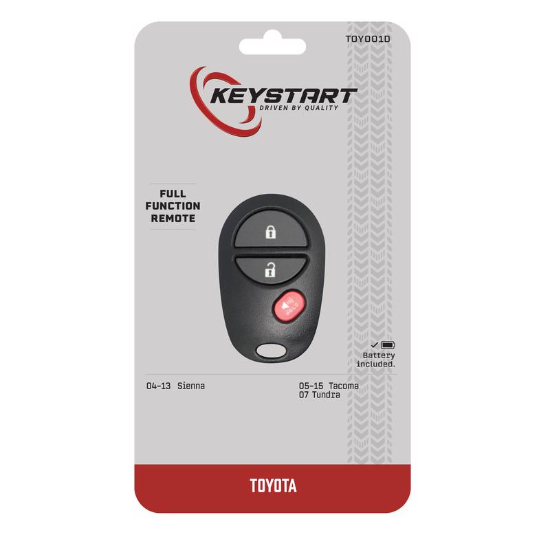 KeyStart TOY001 Self Programmable Remote Automotive Remote HD Key Remote Only For Toyota