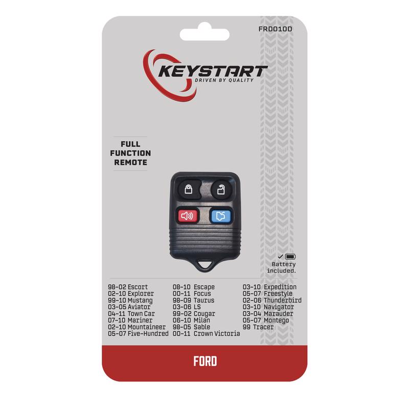 KeyStart FRD010 Self Programmable Remote Automotive Remote HD Key Remote Only For Ford Lincoln Mercu