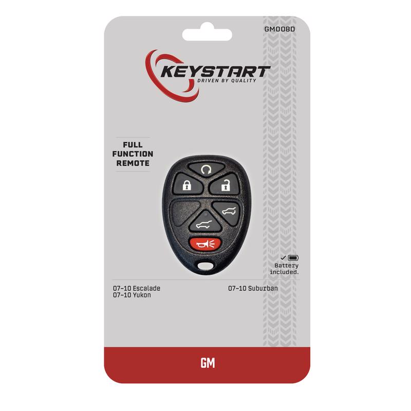 KeyStart GM008 Self Programmable Remote Automotive Remote HD Key Remote Only For General Motors