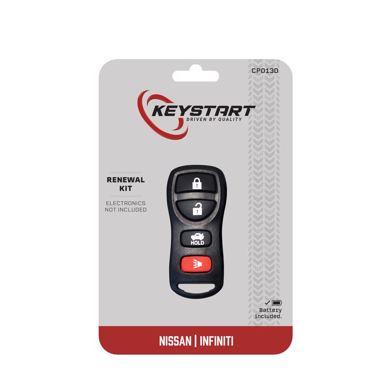 KeyStart CP013 Renewal KitAdvanced Remote Automotive Remote HD Key Remote Only For Nissan Infiniti