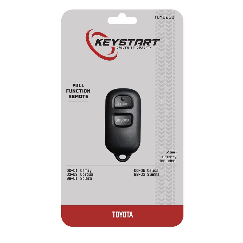 KeyStart TOY025 Self Programmable Remote Automotive Replacement Key Remote Only For Toyota