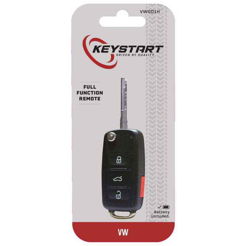 KeyStart VW001 Advanced Security Automotive Flip Key Sidewinder Blade For Volkswagen