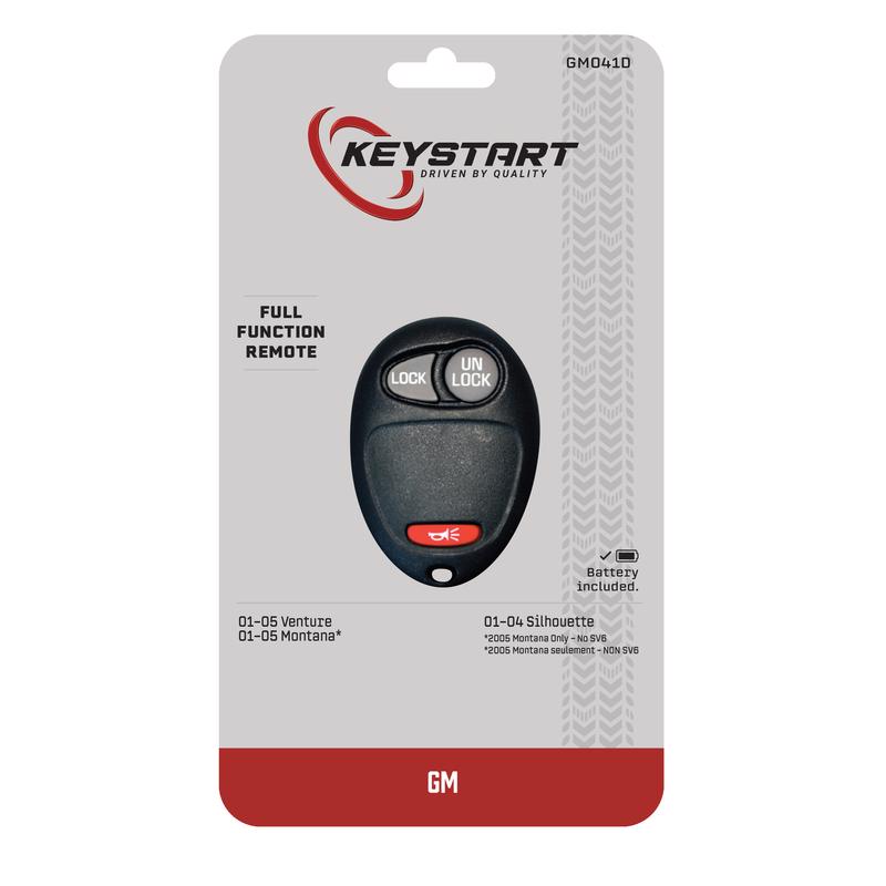 KeyStart GM041 Self Programmable Remote Automotive Remote HD Key Remote Only For General Motors
