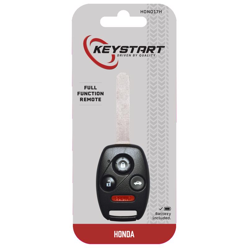 KeyStart HON017 Advanced Security Automotive Remote HD Key Sidewinder Blade For Honda