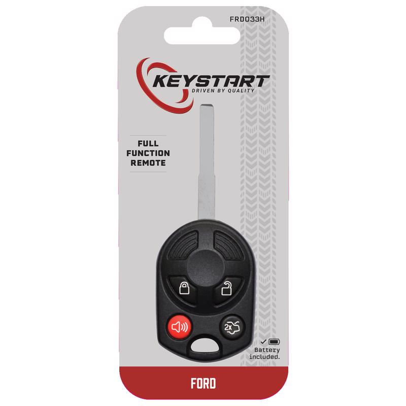 KeyStart FRD033 Advanced Security Automotive Remote HD Key Sidewinder Blade For Ford