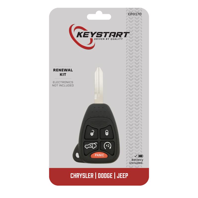 KeyStart CP017 Renewal KitAdvanced Remote Automotive Replacement Key Traditional Blade For Chrysler