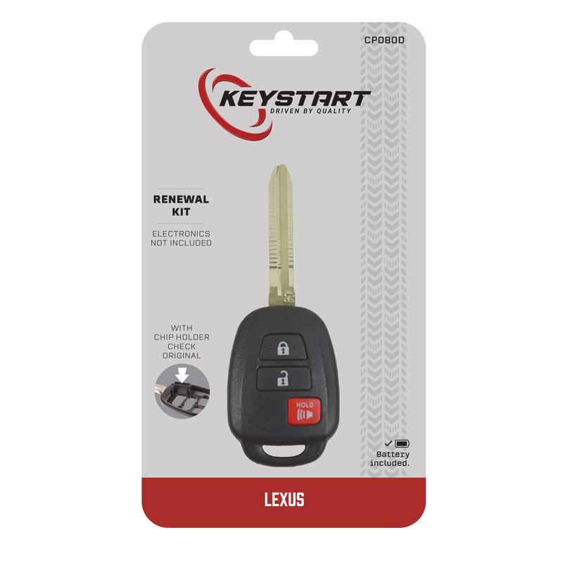KeyStart CP080 Renewal KitAdvanced Remote Automotive Replacement Key Traditional Blade For Toyota