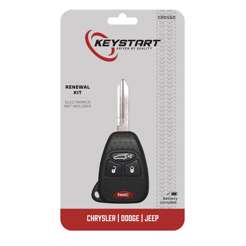 KeyStart CP015 Renewal KitAdvanced Remote Automotive Replacement Key Traditional Blade For Chrysler